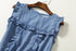 Ruffled Tencel Denim Short One-piece Dress - ROUTINE FASHION